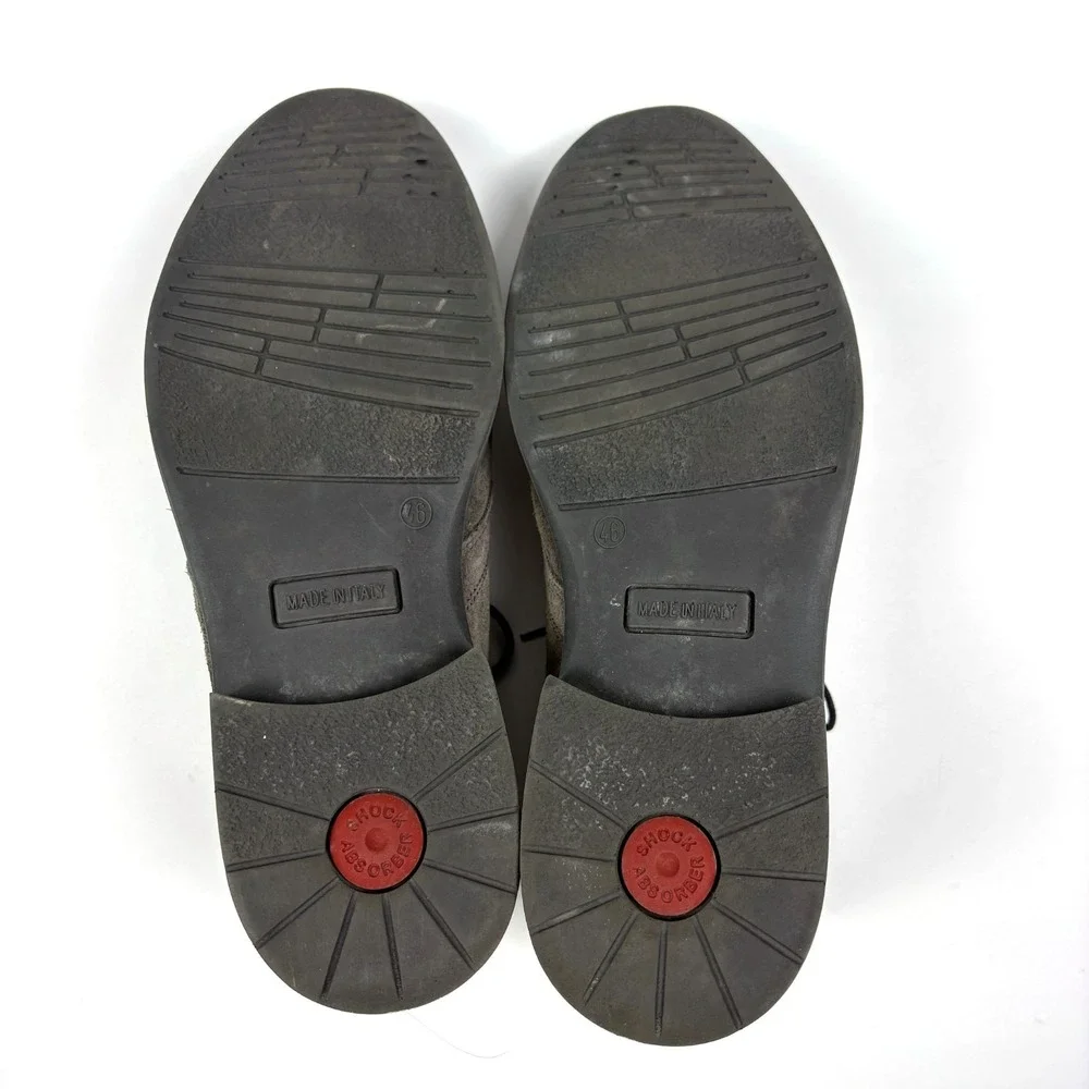 Nordstrom Mens Shop Grayson Waterproof Suede Chukka Boot Sz 46 12.5/13 Gray Itly